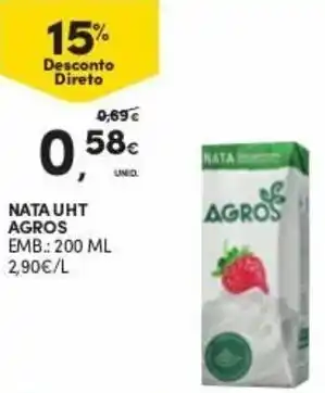 Continente Nata UHT Egros 200ml promoção