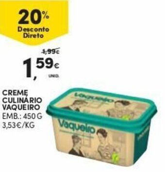 Continente Creme Culinário Vaqueiro 450g promoção