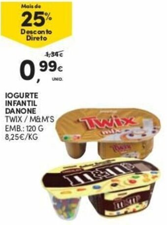 Continente Iogurte Infantil Danone 120g promoção