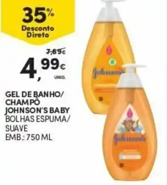 Gel de Banho Champô Johnson's Baby 750ml