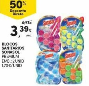 Continente Blocos Sanitários Sonasol 2 Unid promoção