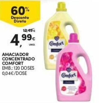 Continente Amaciador Concentrado Comfort 120 Doses promoção