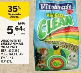 Continente Absorvente Multianimais Vitakraft 8L promoção