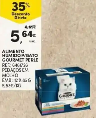 Continente Alimento Húmedo P/ Gato Gourmet Perle 12x85g promoção