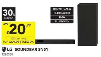 Radio Popular LG Soundbar SN5Y promoção