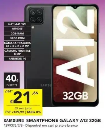 Radio Popular Samsung Smartphone Galaxy A12 32GB promoção