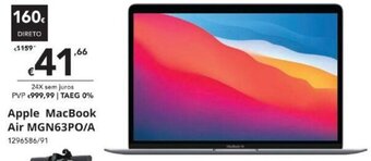 Radio Popular Apple MacBook Air MGN63PO/A promoção