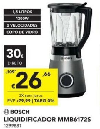 Radio Popular Bosch Liquidificador MMB6172S promoção