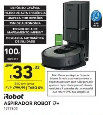 Radio Popular Aspirador Robot i7+ promoção