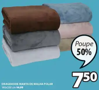 JYSK Dragehode Manta de Malda Polar 140x200cm promoção