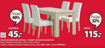 JYSK Tureby Cadeira de Jantar promoção