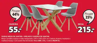 JYSK Drejhus Cadeira de Jantar promoção