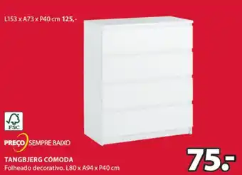 JYSK Tangbjerg Cómoda L80 x A94 x P40cm promoção