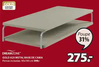 JYSK Gold A25 Metal Base de Cama 90x190cm promoção