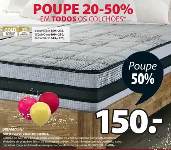 JYSK Gold F50 Colhão de Espuma promoção