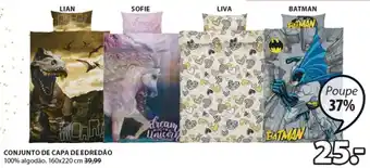 JYSK Conjunto de Capa de Edredão 160x220cm promoção