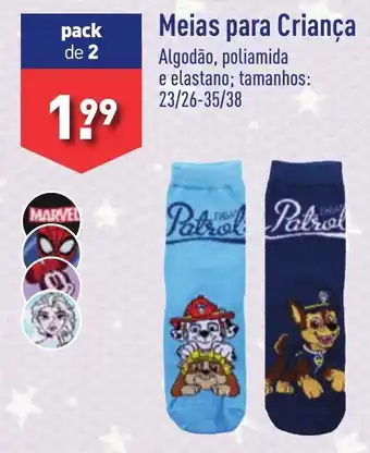 ALDI Meias para Criança promoção