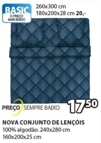 Nova Conjunto de Lençõis 240x280cm 160x200x25cm