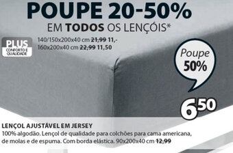 Lençol Ajustável em Jersey