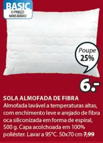 Sola Almofada de Fibra 50x70cm