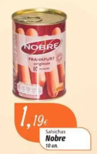 Miranda Supermercados Salsichas Nobre 10 un promoção