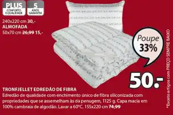 JYSK Tronf Jellet Edredão de Fibra promoção