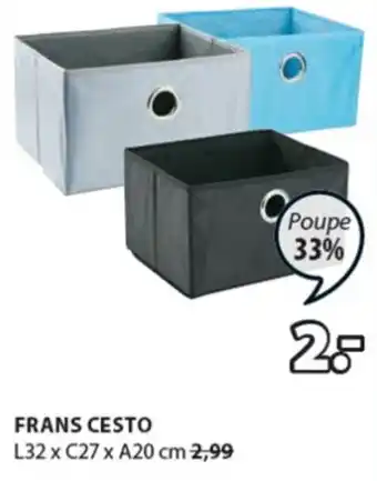 JYSK Frans Cesto L32 x C27 x A20cm promoção