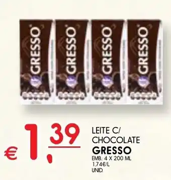 Meu Super LEITE C/ CHOCOLATE GRESSO EMB: 4 X 200 ML promoção