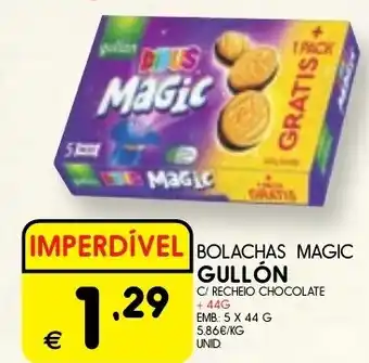 Meu Super BOLACHAS MAGIC GULLÓN EMB: 5 X 44 G promoção