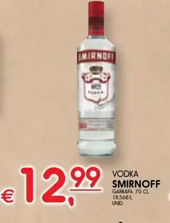 Meu Super VODKA SMIRNOFF GARRAFA: 70 CL promoção