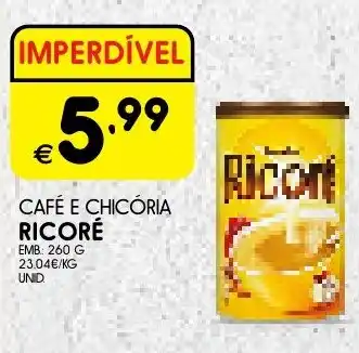 CAFÉ E CHICORIA RICORÉ EMB: 260 G