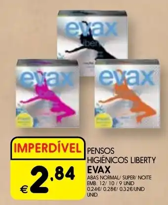 Meu Super PENSOS HIGIENICOS LIBERTY EVAX promoção