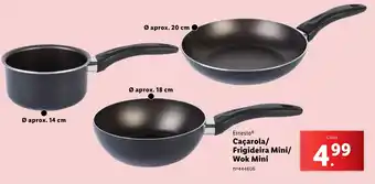 Lidl Ernesto Caçarola/ Frigideira Mini/ Wok Mini promoção