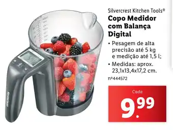 Lidl Silvercrest Kitchen Tools Copo Medidor com Balança Digital promoção