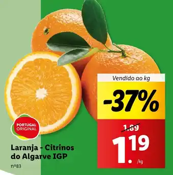 Lidl Laranja - Citrinos do Algarve IGP promoção