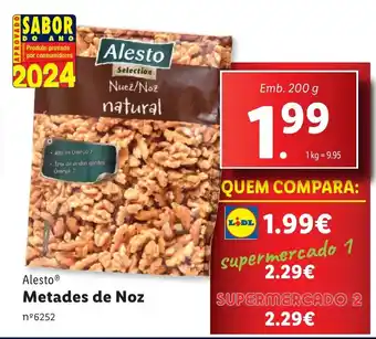 Lidl Alesto Metades de Noz Emb. 200 g promoção