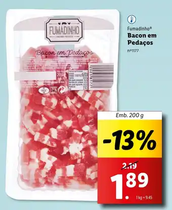 Lidl Fumadinho Bacon em Pedaços Emb. 200 g promoção