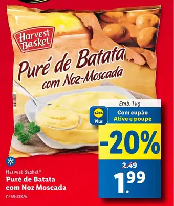 Lidl Harvest Basket Puré de Batata com Noz-Moscada emb. 1kg promoção