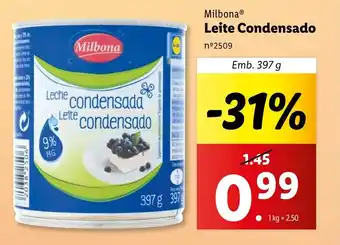 Lidl Milbona Leite Condensado Emb. 397 g promoção