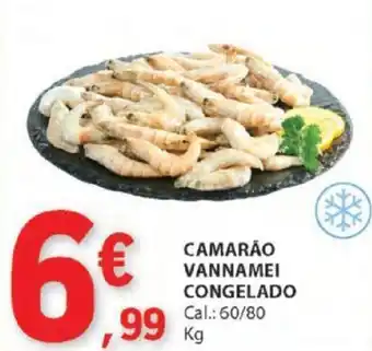 E.Leclerc CAMARÃO VANNAMEI CONGELADO Cal.: 60/80 Kg promoção