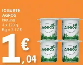 E.Leclerc IOGURTE AGROS Natural 4 x 120 g promoção