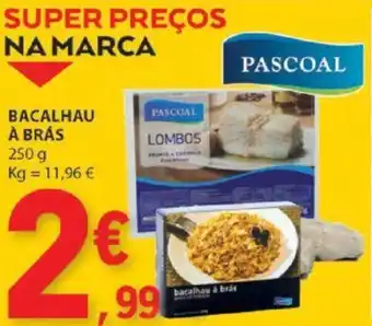 E.Leclerc BACALHAU À BRÁS 250 g promoção