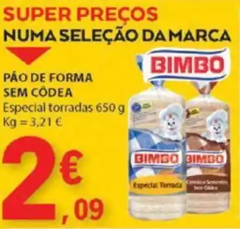 E.Leclerc PÃO DE FORMA SEM CÔDEA Especial torradas 650 g promoção