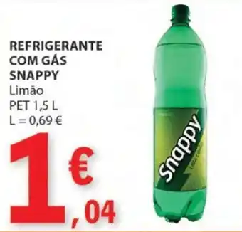 E.Leclerc REFRIGERANTE COM GÁS SNAPPY Limão PET 1,5 L promoção