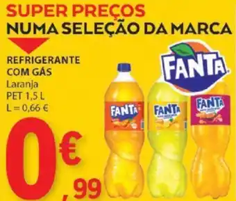 E.Leclerc REFRIGERANTE COM GÁS Laranja PET 1,5 L promoção