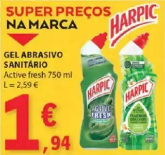 E.Leclerc GEL ABRASIVO SANITÁRIO Active fresh 750 ml promoção