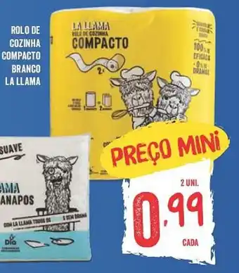 Minipreço ROLO DE COZINHA COMPACTO BRANCO LA LLAMA promoção