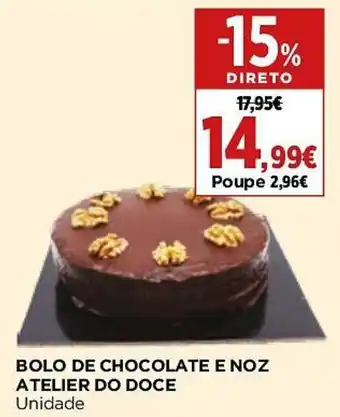 Supercor BOLO DE CHOCOLATE E NOZ ATELIER DO DOCE Unidade promoção