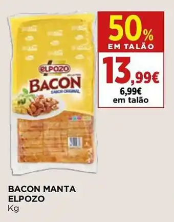 Supercor BACON MANTA ELPOZO Kg promoção