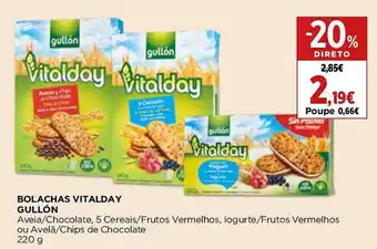 Supercor BOLACHAS VITALDAY GULLÓN 220g promoção